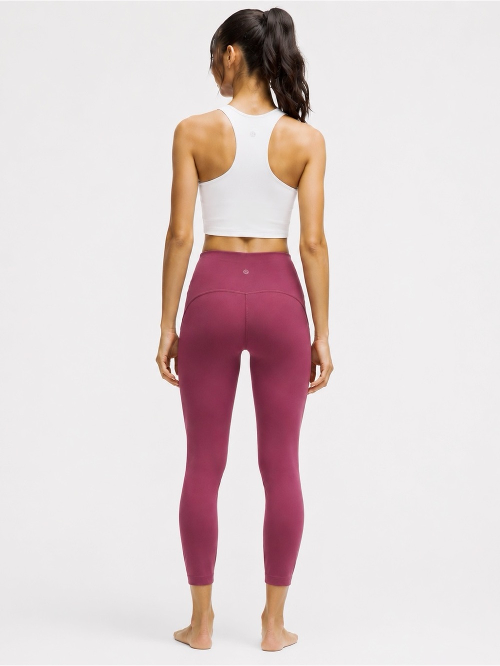 Lululemon Woman Burgundy High Rise Leggings US2 Activewear Yoga Athleisure